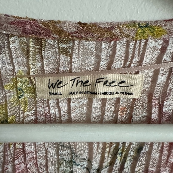We The Free Tops - We The Free Sheer Floral Button Down Top
